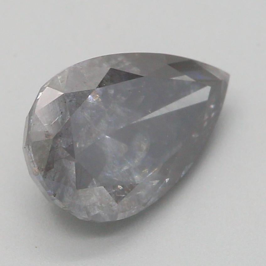 GIA-zertifiziert 1,02 Karat Fancy Dunkel Violett Grau I3 Reinheit Diamant im Angebot 2