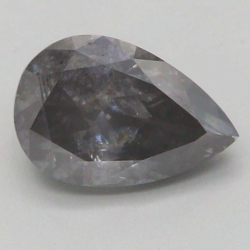GIA-zertifiziert 1,02 Karat Fancy Dunkel Violett Grau I3 Reinheit Diamant im Angebot 4