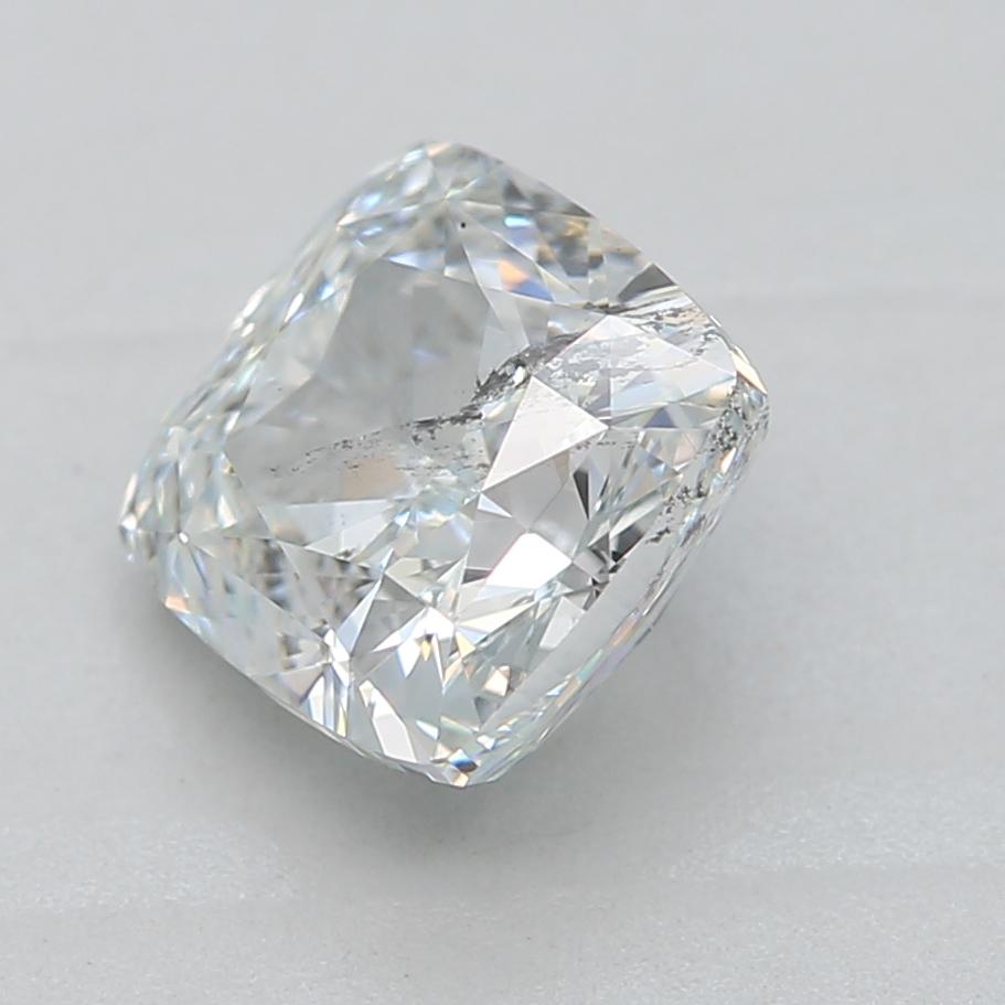 Taglio cuscino Diamante certificato GIA da 1,02 carati Fancy Light Gray Green con purezza I1 in vendita