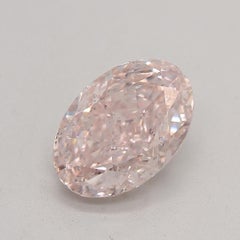 GIA Certified 1.02 Carat Fancy Light Orangy Pink SI2 Clarity Diamond