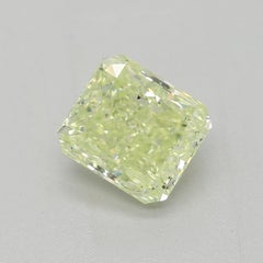 GIA Certified 1.02 Carat Fancy Yellow Green SI2 Clarity Diamond