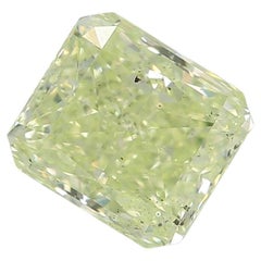 Diamante certificado por el GIA de 1,02 quilates de color amarillo fantasía verde con claridad SI2
