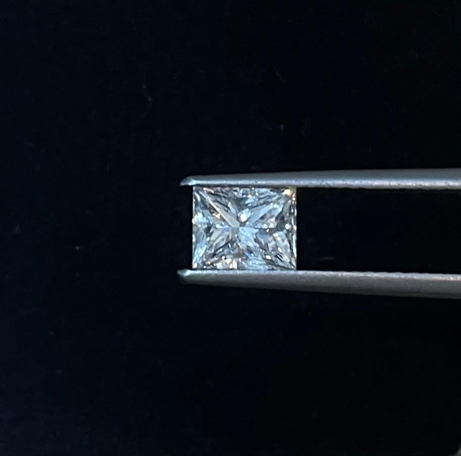 GIA Certified 1.02 Carat Princess Cut Natural Diamond In New Condition For Sale In New York, NY
