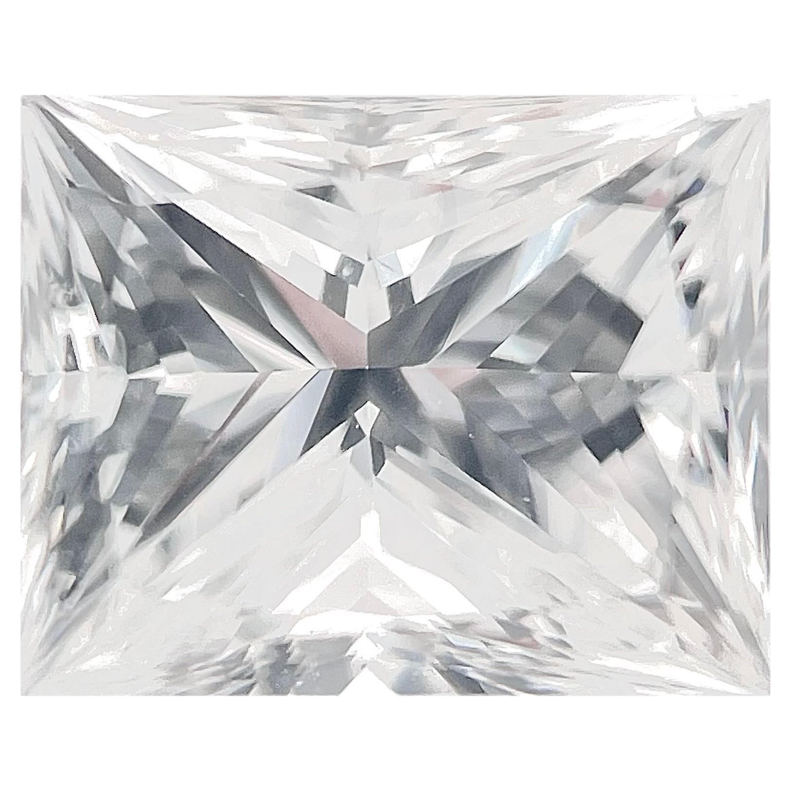 GIA Certified 1.02 Carat Princess Cut Natural Diamond For Sale