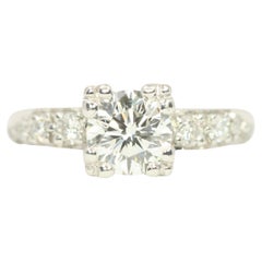 GIA Certified 1.02 Carat Round Diamond Platinum Engagement Ring by Bracken
