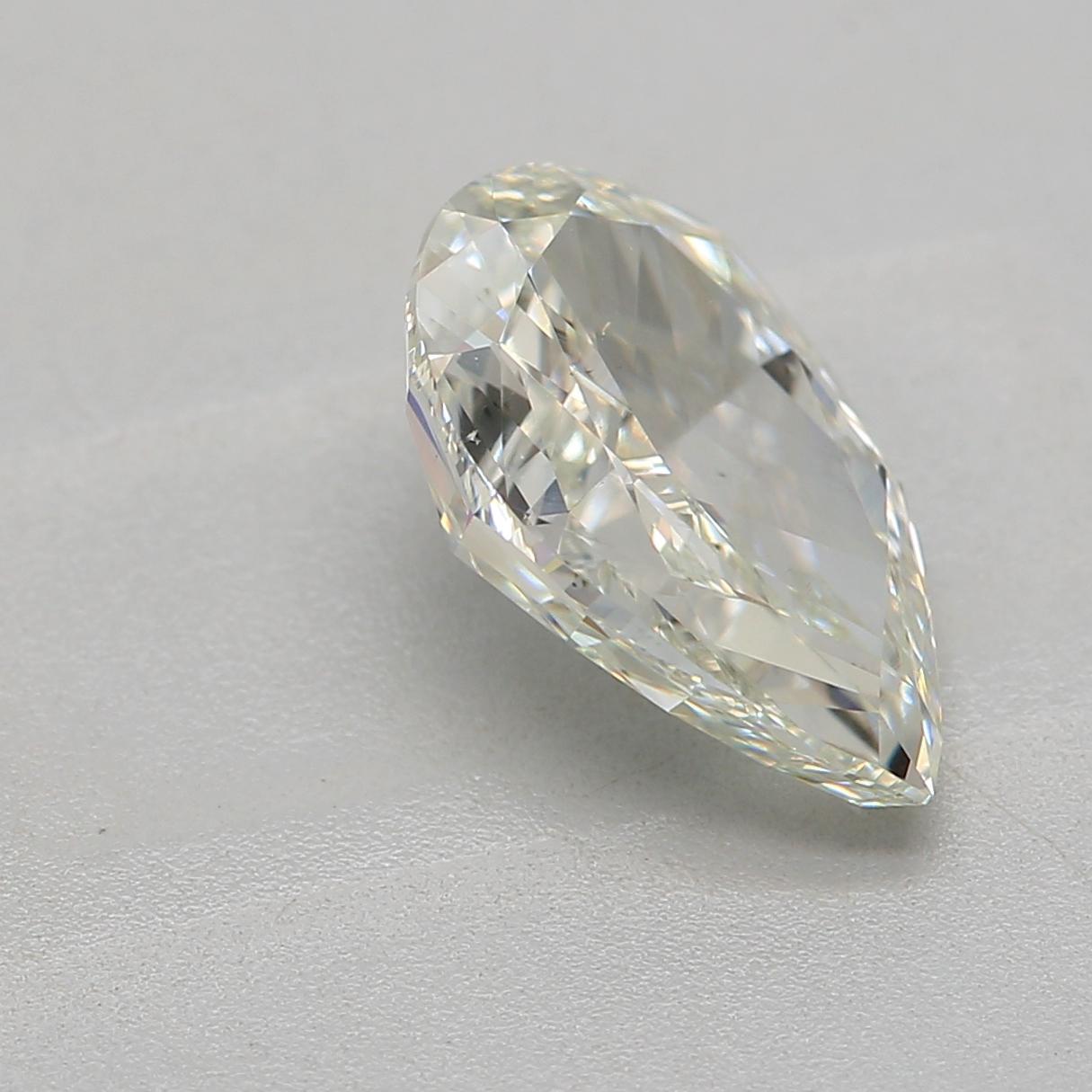 Women's or Men's GIA Certified 1.02 Carat Very Light Green Yellow SI1 Clarity Diamond For Sale