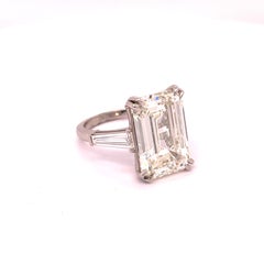 GIA Certified 10.23 Emerald Diamond Ring