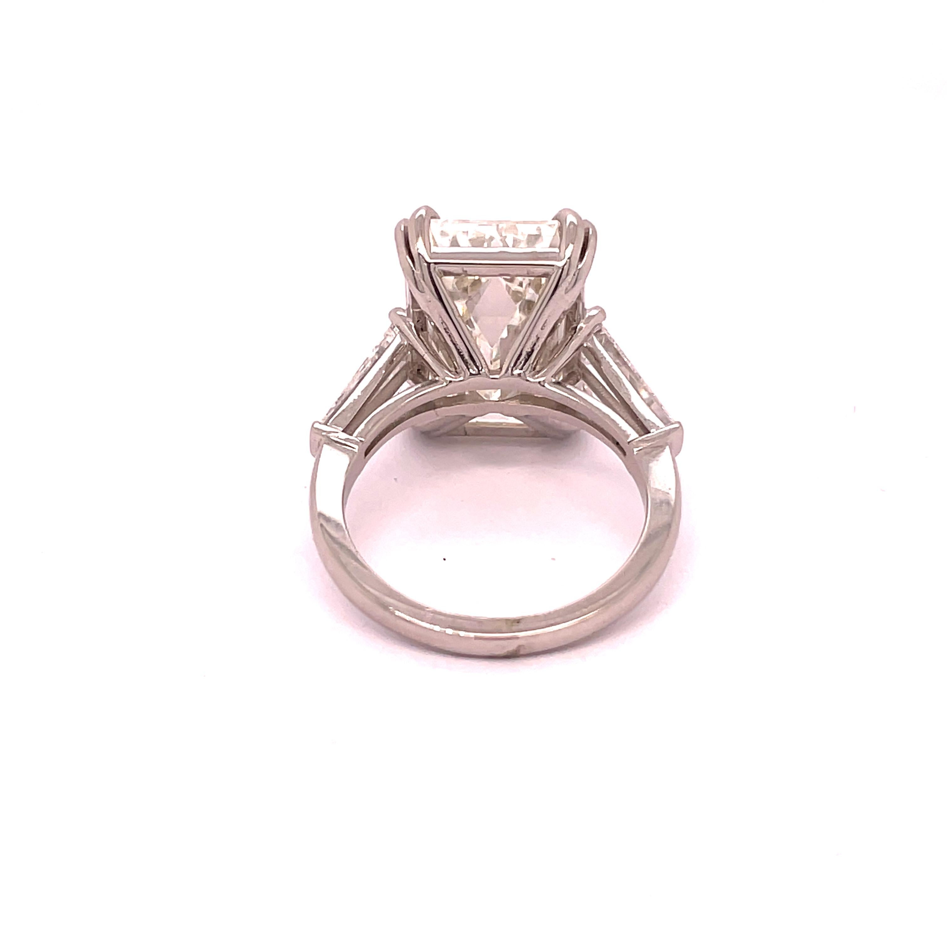GIA Certified 10.23 Emerald Diamond Ring In New Condition For Sale In LA, CA