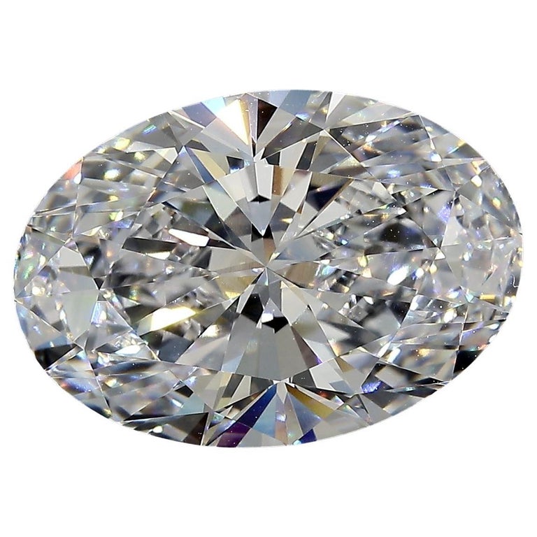 Diamant ovale sans défaut de 10,24 carats de couleur E certifié par le GIA  En vente sur 1stDibs