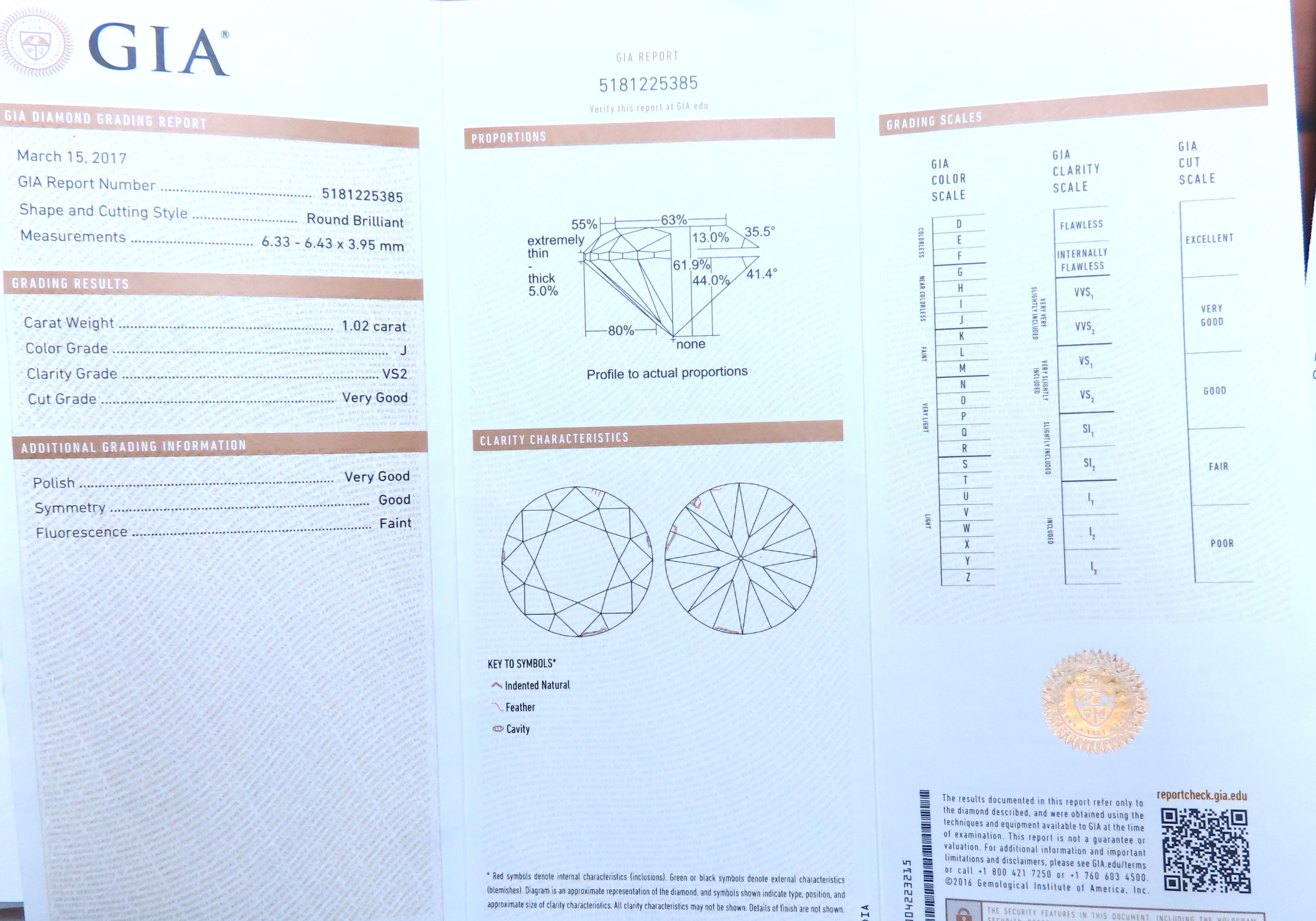Donna Anello con diamante rotondo naturale certificato GIA da 1,02ct e rubino 14kt 43552 in vendita