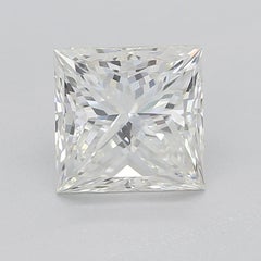 GIA Certified 1.02ct Princess Diamond Cushion Halo Gold Pendant Necklace