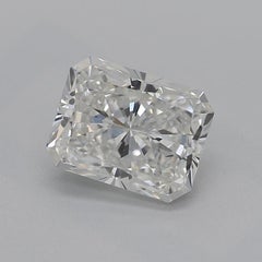 GIA Certified 1.02ct Radiant & Baguette Three-Stone Platinum Diamond Ring