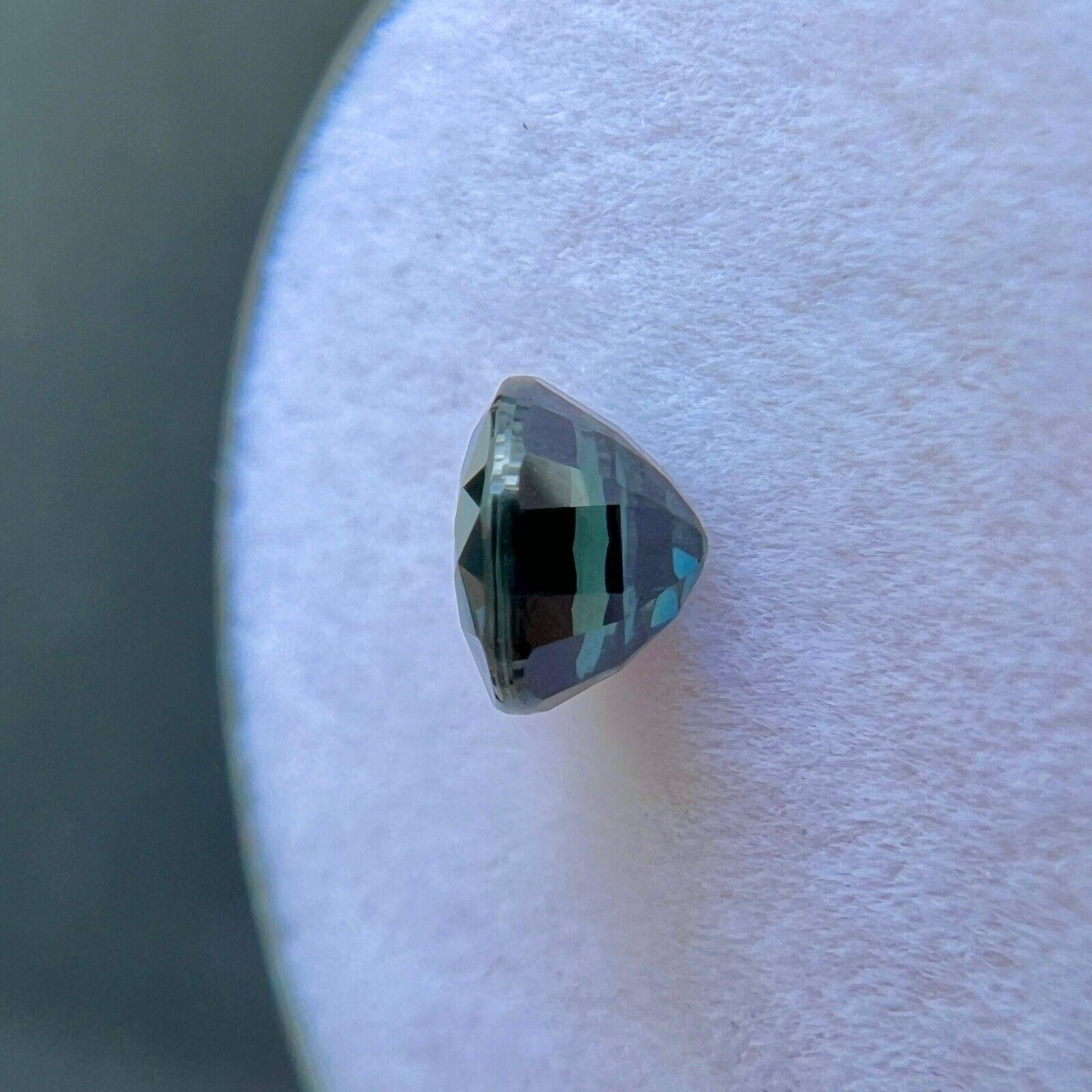 Gia Certified 1.02ct Untreated Dark Blue Sapphire Round Cut Untreated Loose Gem For Sale 3