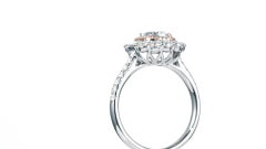 GIA Certified, 1.02ct Very Light Green-Yellow Natural Color Diamond Wedding Ring