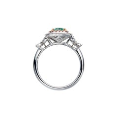 GIA Certified, 1.02ct VERY LIGHT GREEN-YELLOW, Natural Fancy colour cushion cut