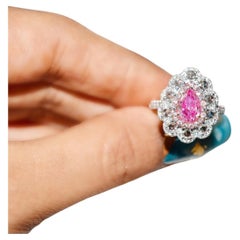 GIA Certified 1.03 Carat Faint Pinkish Brown I1 Clarity Diamond Ring