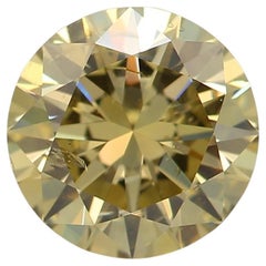 GIA-zertifizierter 1,03 Karat Fancy Brauner, grüner und gelber I1 Diamant mit Reinheit