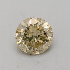 GIA Certified 1.03 Carat Fancy Brownish Yellow I1 Clarity Diamond