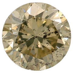 Diamante certificado por GIA de 1,03 quilates de color amarillo pardusco fantasía y claridad I1