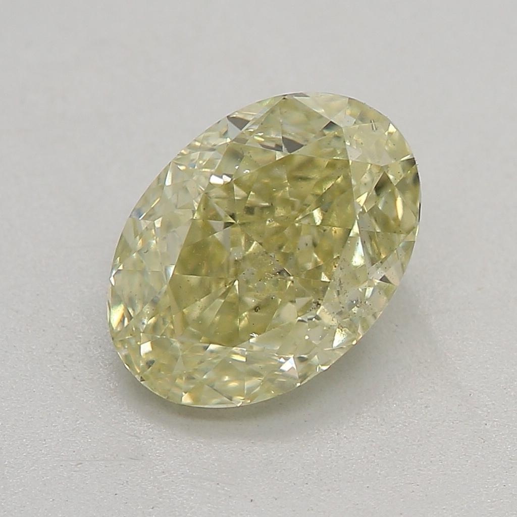 Certificado: GIA 
Número de informe: 5221302797
Forma y corte: Oval
Peso en quilates: 1,03 quilates
Medidas: 7,30 x 5,21 x 3,48 mm
Grado de Color: Amarillo verdoso fantasía

CARACTERÍSTICAS DEL DIAMANTE:

Este diamante Amarillo verdoso fantasía es