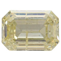 Diamante certificado por GIA de 1,03 quilates de color amarillo claro fantasía y claridad I1