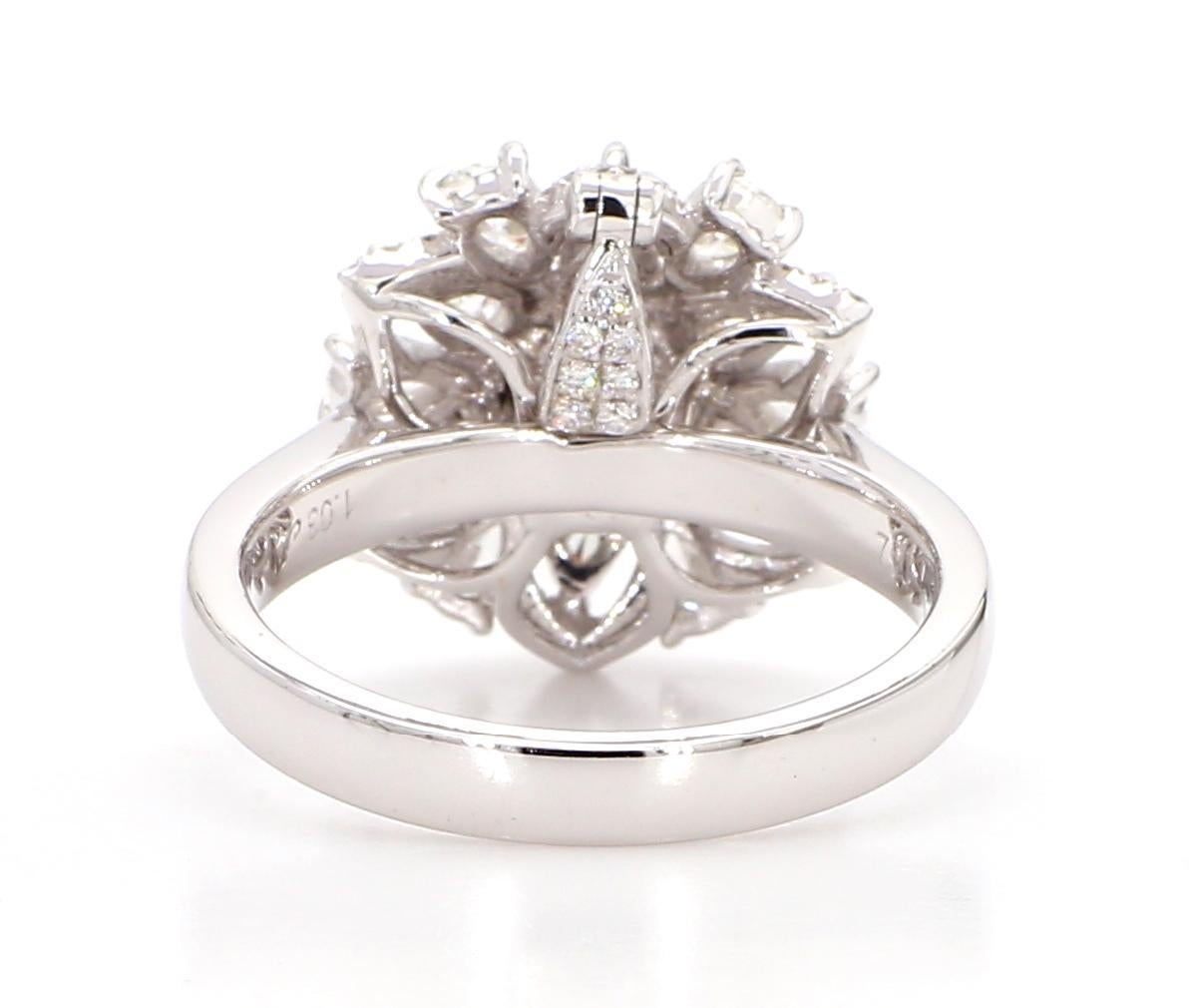GIA zertifiziert 1,03 Karat Light Pink Diamond 18K Gold Ring im Zustand „Gut“ im Angebot in New York, NY