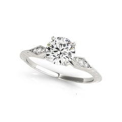 GIA-zertifizierter 1,03 Karat runder Solitär-Diamantring mit Messerkante
