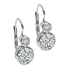 GIA-zertifizierte 1,03ct und 1,04ct Diamant-Ohrringe