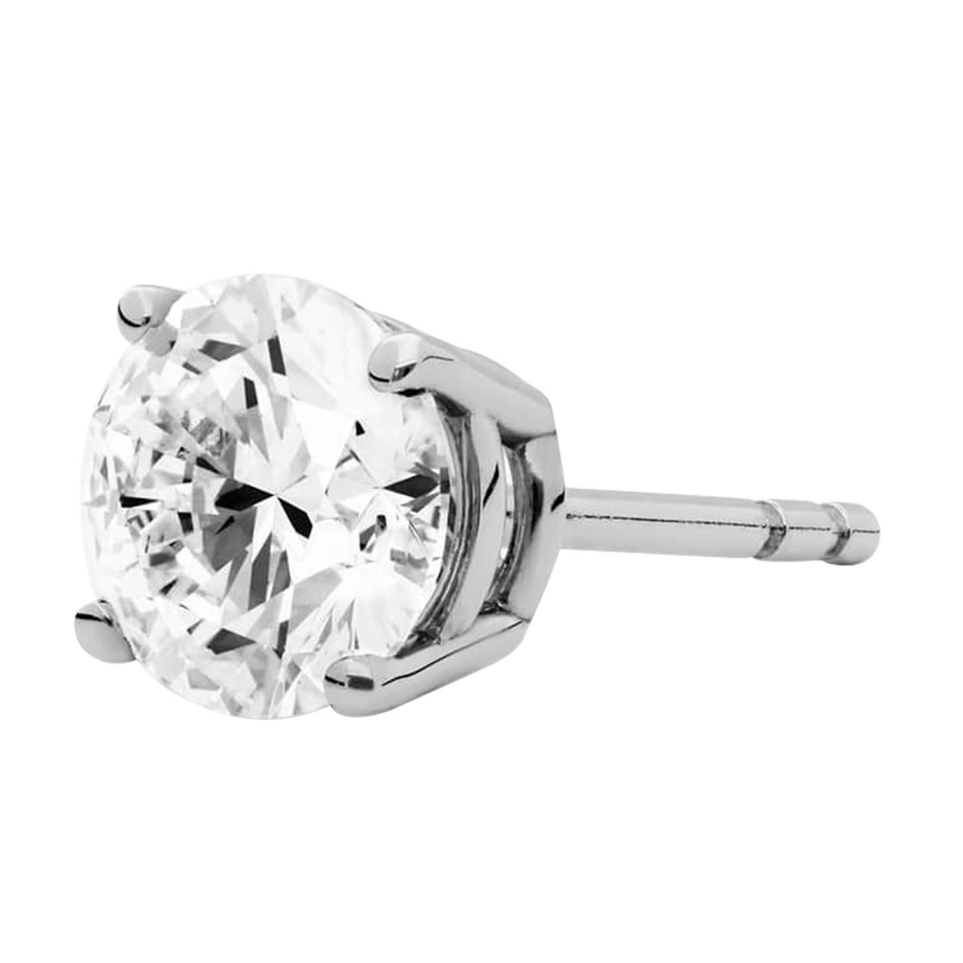 GIA-zertifizierte 1,03 Karat natürliche Diamant-Ohrstecker VVS1/F Farbe 14K Weißgold (Brillantschliff) im Angebot
