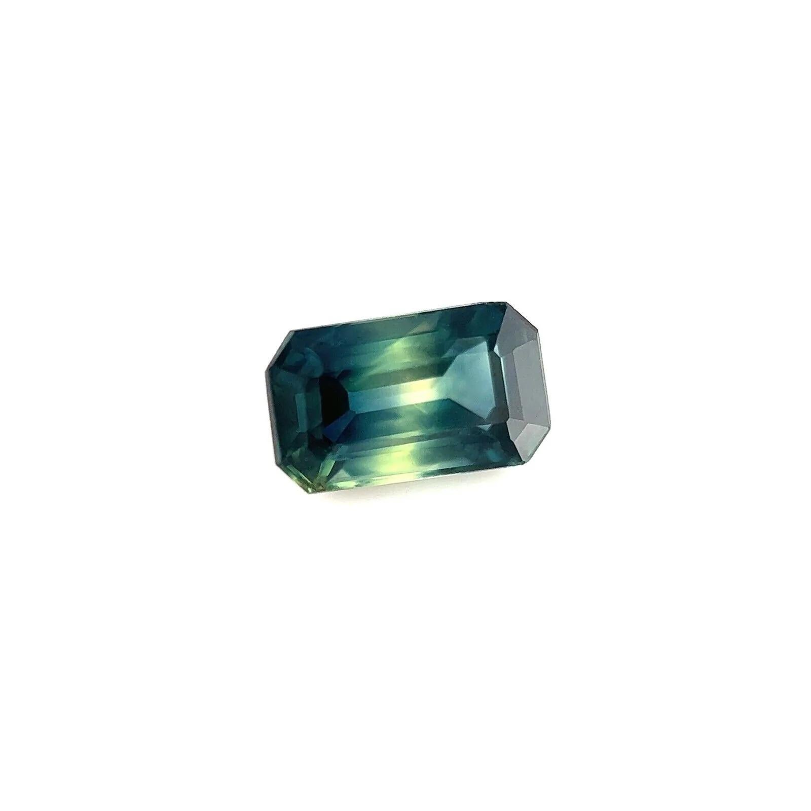 GIA zertifiziert 1,03ct Parti Farbe australischen Saphir blau gelb unbehandelt Edelstein

Seltener unbehandelter australischer Parti Colour Sapphire Edelstein. 
1.03 Karat unerhitzter Saphir mit einem seltenen Parti-Farbeffekt. Zeigt blaue und gelbe