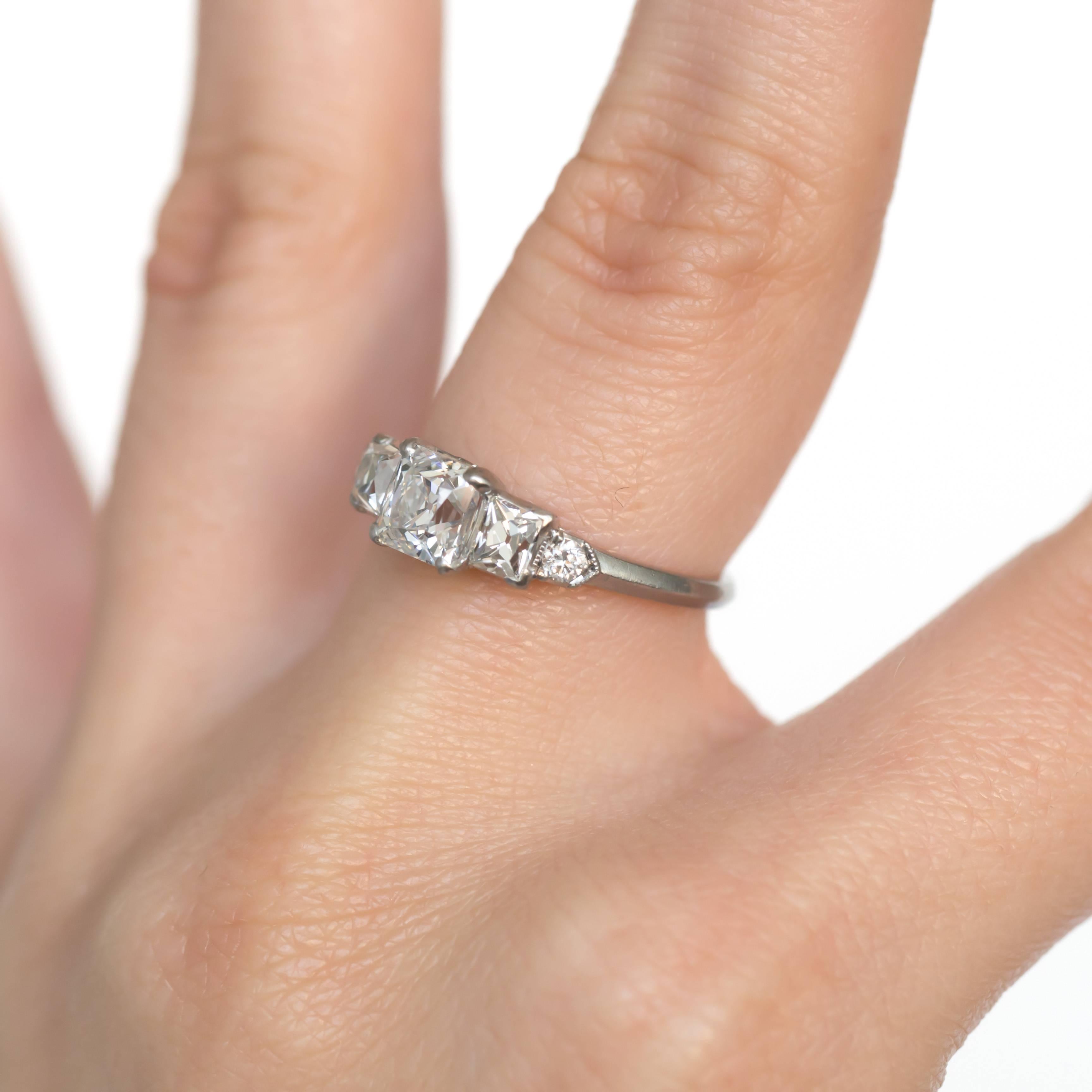 GIA Certified 1.04 Carat Diamond Platinum Engagement Ring 1