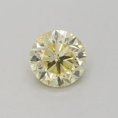 GIA Certified 1.04 Carat Fancy Light Yellow I2 Clarity Diamond