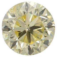 GIA Certified 1.04 Carat Fancy Light Yellow I2 Clarity Diamond