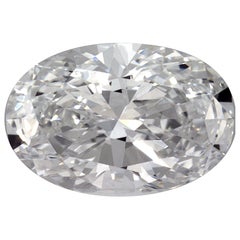 GIA Certified 1.04 CT Natural Diamond Oval Brilliant Cut D Color VVS2 Clarity