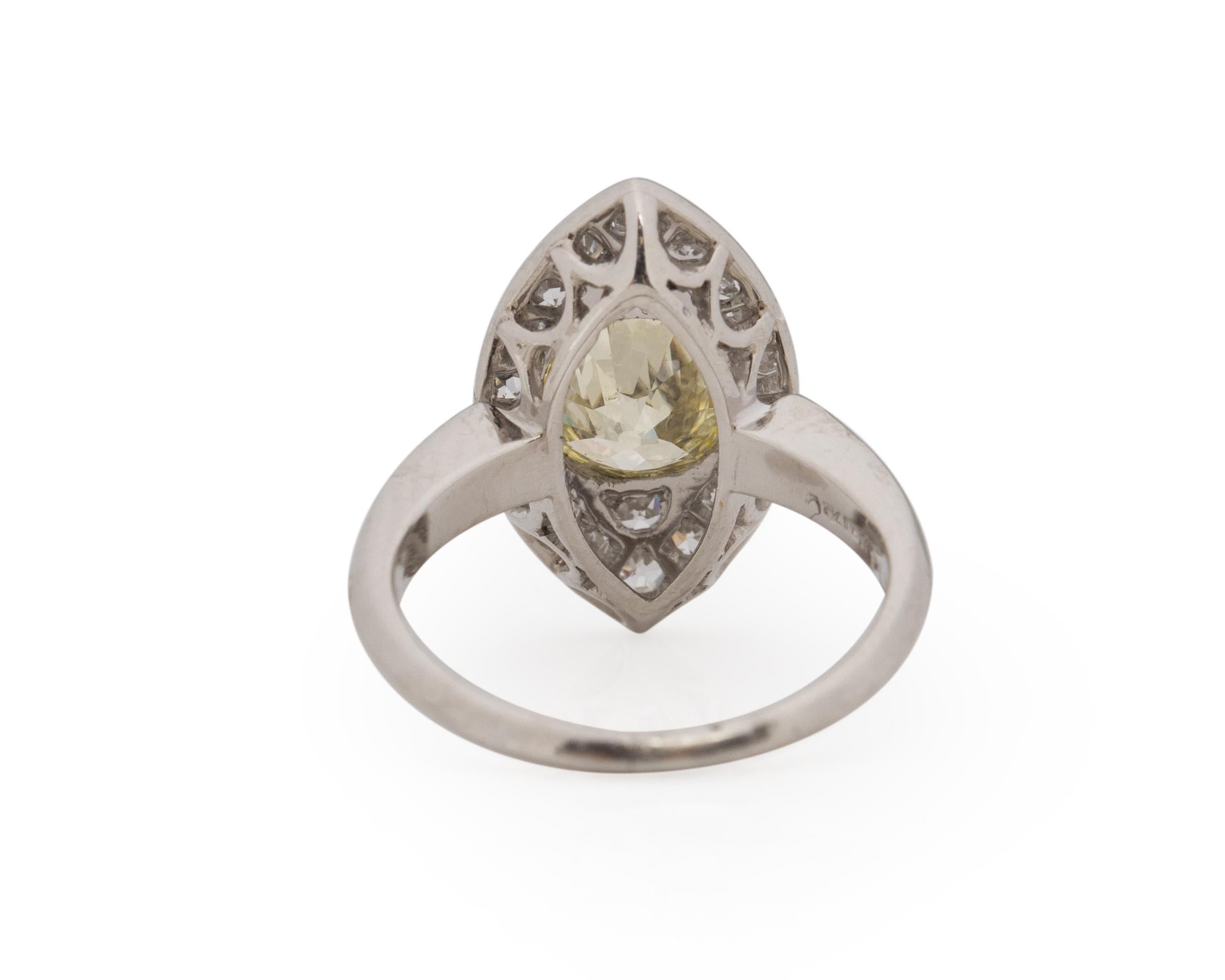 GIA Certified 1.05 Carat Art Deco Diamond Platinum Engagement Ring In Good Condition For Sale In Atlanta, GA