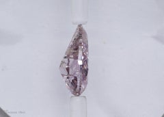 GIA Certified 1.05 Carat Natural Fancy Purplish Pink I3 Pear Shape Diamond