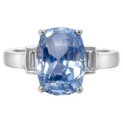 GIA Certified 10.5 Carat Unheated Ceylon Blue Sapphire
Diamond Platinum Ring GIA Certified 10.5 Carat Unheated Ceylon Blue Sapphire
Diamond Platinum Ring