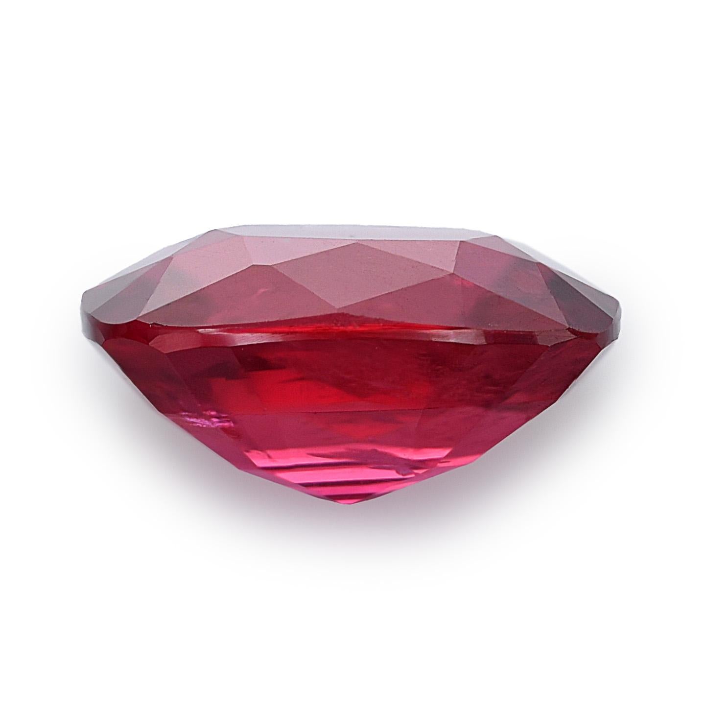 GIA Certified 1.05 Carats Unheated Mozambique Ruby In New Condition For Sale In Los Angeles, CA