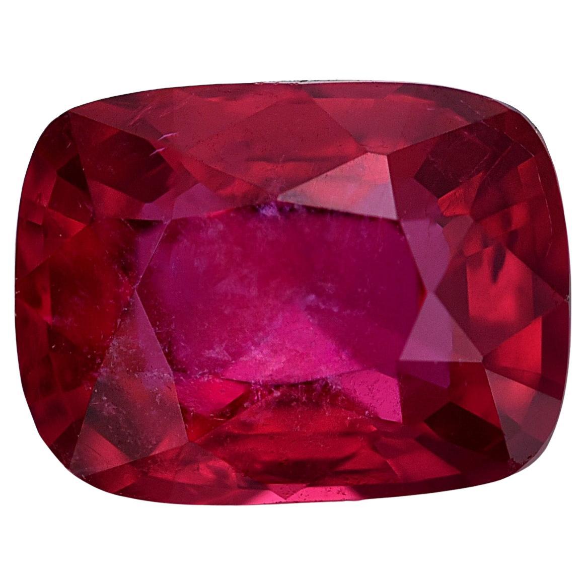 GIA Certified 1.05 Carats Unheated Mozambique Ruby For Sale