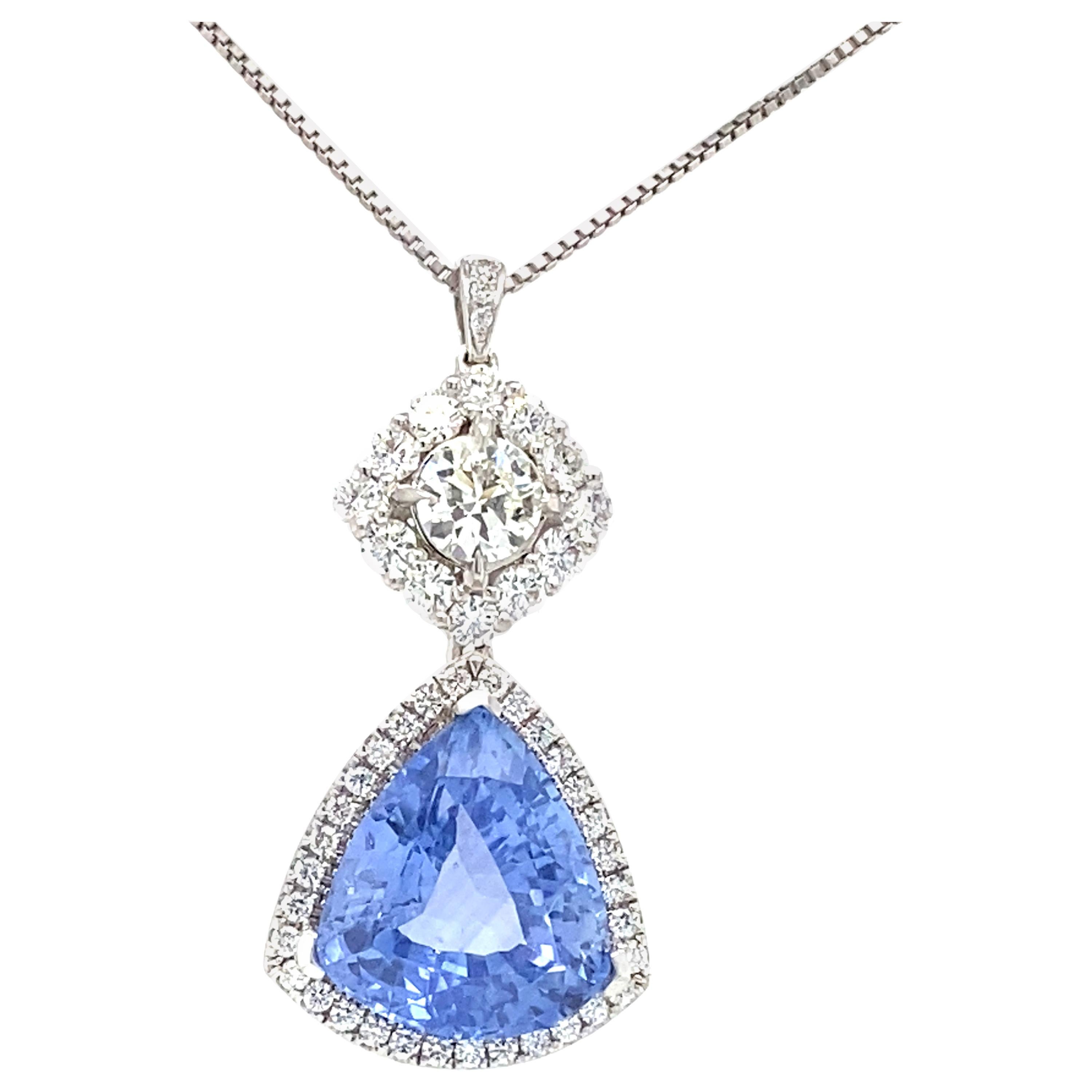 GIA Certified 10.50 Carat Sapphire Pendant
