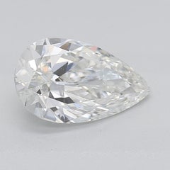 GIA Certified 1.05ct Pear Slim Band Classic Solitaire Platinum Diamond Ring