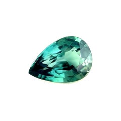 Gia Certified 1.05ct Unique Vivid Blue Untreated Sapphire Pear Teardrop Cut