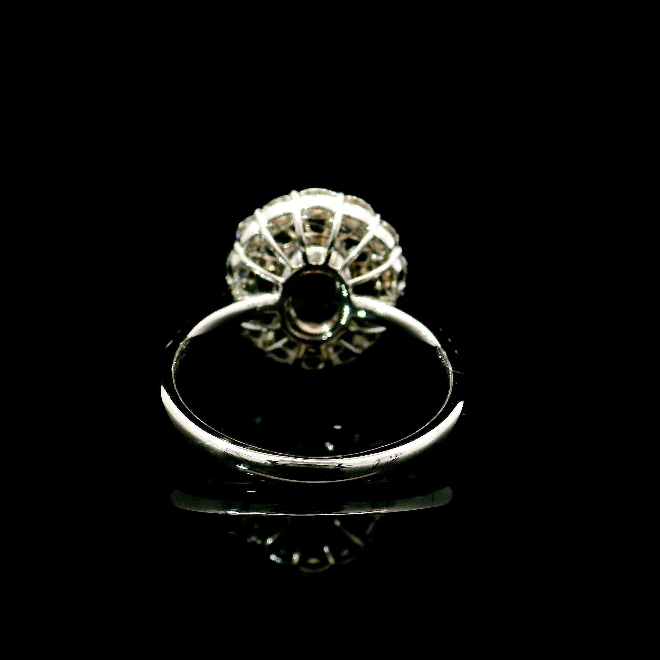 da uomo o donna Anello con diamante certificato GIA da 1,06 carati di colore rosa tenue con purezza I2 in vendita