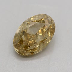 GIA Certified 1.06 Carat Fancy Deep Brownish Greenish Yellow SI1 Clarity Diamond
