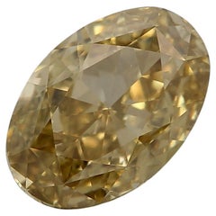 GIA zertifiziert 1,06 Karat Fancy Deep Brownish Grünlich Gelb SI1 Reinheit Diamant