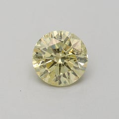 GIA Certified 1.06 Carat Fancy Yellow I3 Clarity Diamond