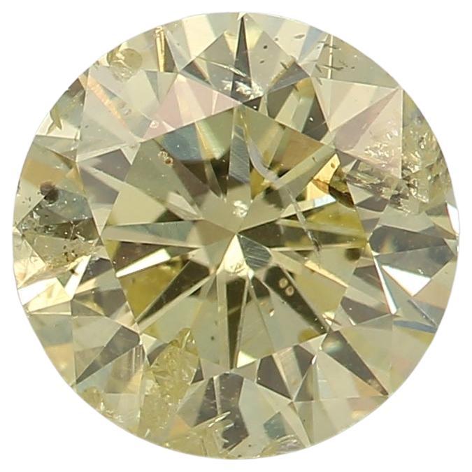 GIA Certified 1.06 Carat Fancy Yellow I3 Clarity Diamond