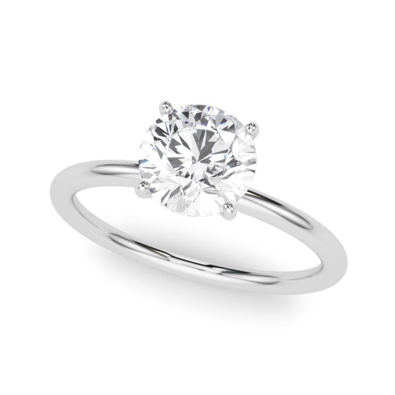 GIA Certificado 1,06 Quilates Halo Oculto Ronda Solitario Anillo de Diamantes en Platino Corte redondo en venta