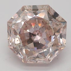 Diamante certificado por el GIA de 1,06 quilates de color rosa claro y claridad SI2