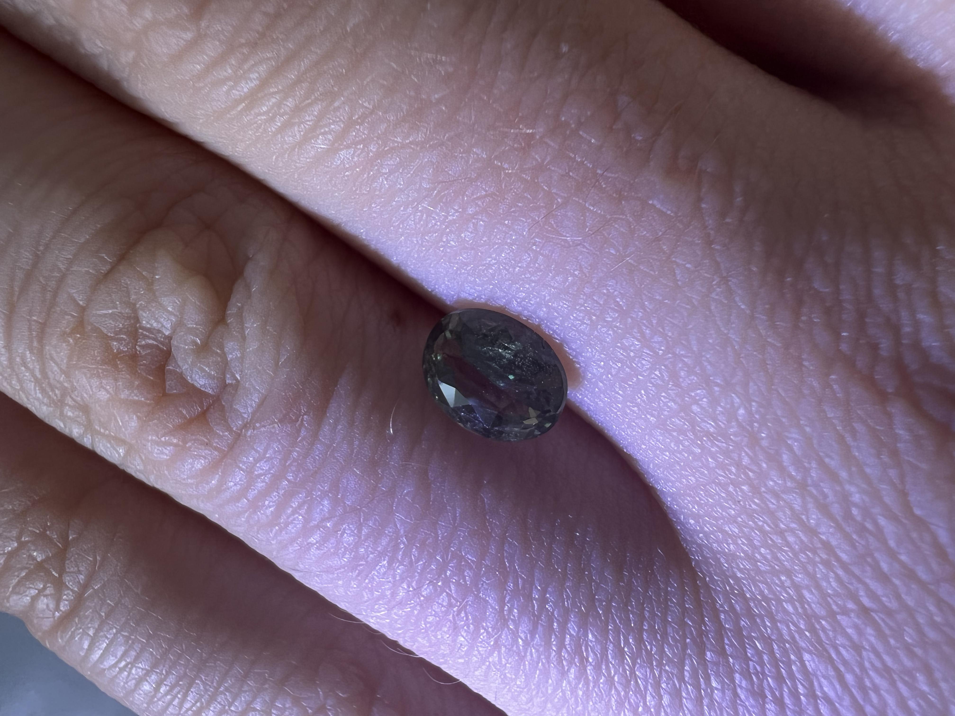 Natural Color Change Alexandrite Stone 1.06 carats with GIA Report / JupiterGem For Sale 1